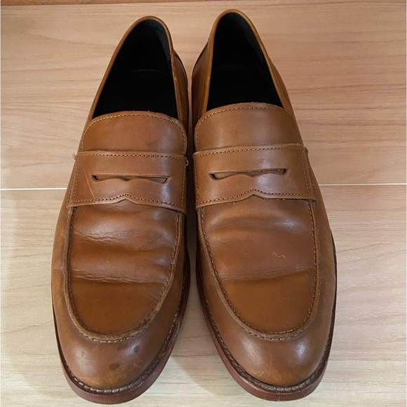 Coach Men Declan Penny Loafers Leather Brown Business Dress Shoes Brown Classic - Picture 5 of 12